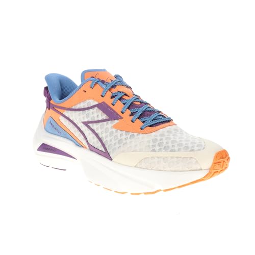 Diadora Mens Frequenza Running Sneakers Shoes - Blue, Off White, Orange - Size 12 M2