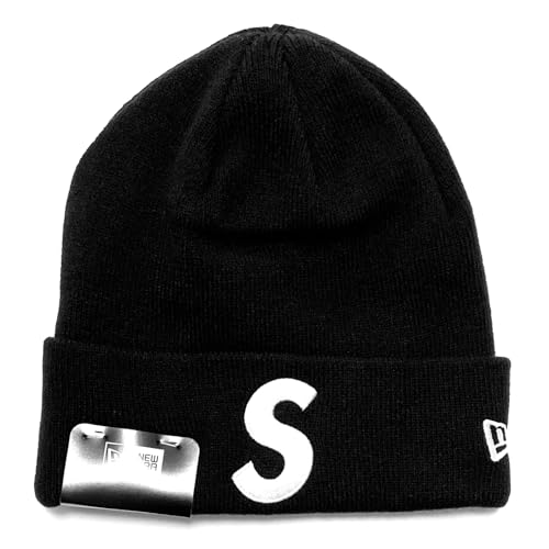 [シュプリーム] メンズ レディース ニューエラコラボSロゴビーニー ブラック New Era S Logo Beanie FW24BN34 [並行輸入品]