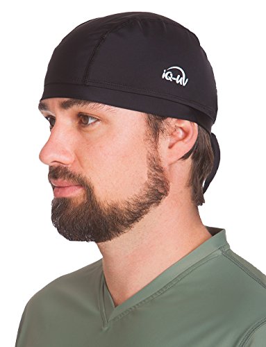 iQ-UV Unisex Bandana für Herren & Damen – Bequemes UV-Schutz Kopftuch für Herren & Damen mit LSF 300 – TÜV & ÖKO-TEX Zertifiziert – Hochelastisch & Atmungsaktiv – Sonnenschutz für Kopf - M (57 cm)