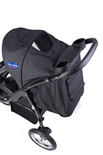 Carrinho de Bebe Triciclo, Prime Baby, Preto