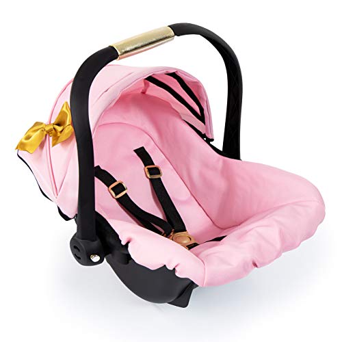 Bayer Design 67990AA Puppen-Autositz EasyGo, Puppenzubehör, passend zu Vario-Puppenwagen, mit Abdeckung, rosa, Gold mit… – Bild 3