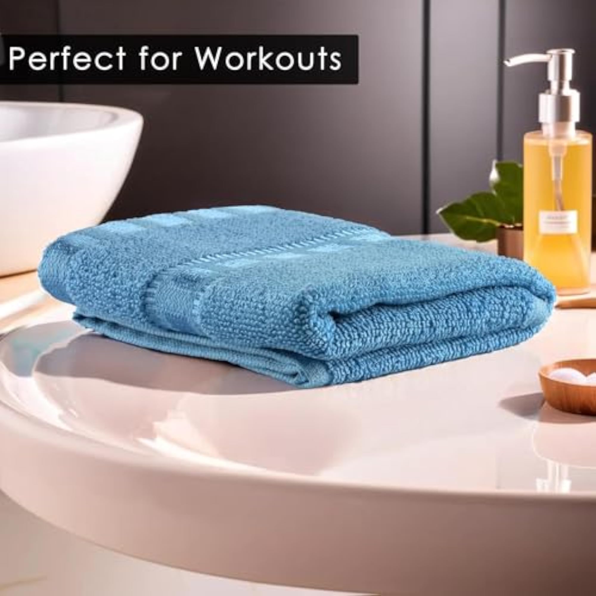 Pack of 3 Cotton Hand/Face Towels for Men & Women