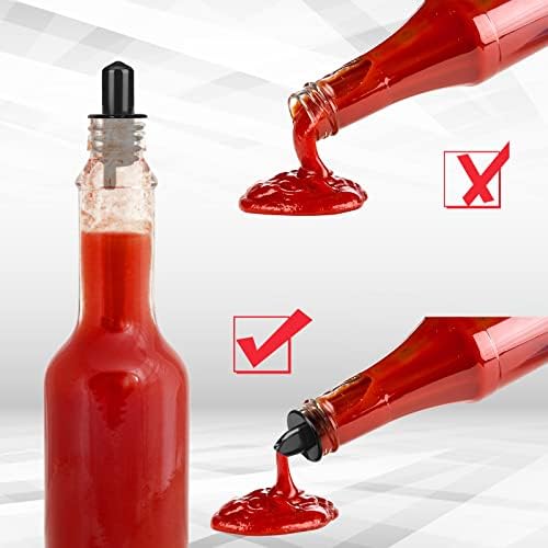 Miniatura 3 de Vertedores de botellas, vertedor de jarabe, boquillas para verter botellas de licor de cono de nieve, vertedores de botellas y vertedores de goma,