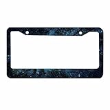 Nicokee Beautiful Night Sky Decorative License Plate Frame The Milky Way and The Trees,Sublime...