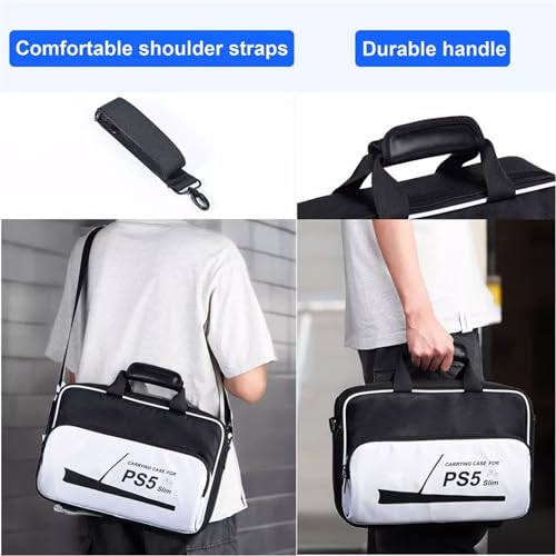 Estojo de transporte adequado para PS5 Slim, bolsa de armazenamento de viagem de grande capacidade 2