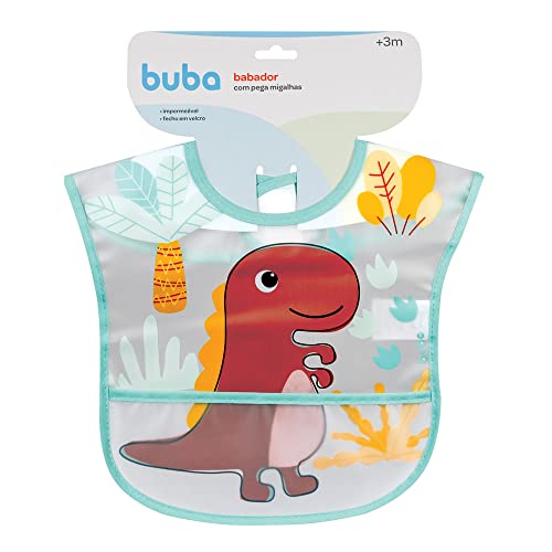 Buba Babador Com Bolso Dino Colorido