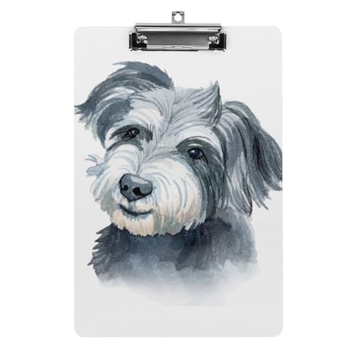 Porte-bloc A4 chien mignon et planchette à pince pour organiser le bureau et la classe