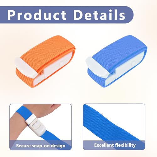 2 Stück Stauschlauch,Stauschlauch Blutabnahme,Hochflexibel Tourniquet,Blutabnahme Set,Medical Nurse Tourniquet, Mit Einzigartigem Verschlusssystem Fur Camping Wandern Kampf Bergsteigen(Orange+Blau)