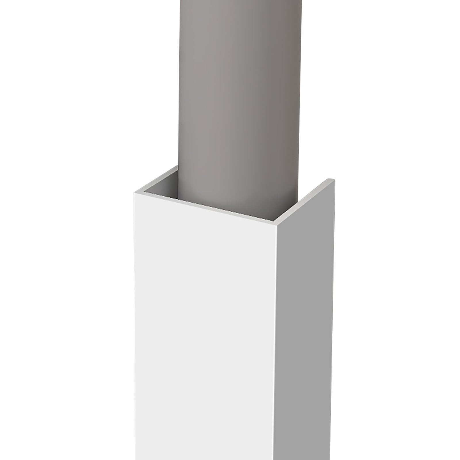 Ocultadores de tubería de PVC para pared de 20, 24, 29, 37, 47 pulgadas, cubierta de tuberías de agua/debajo del fregadero, recinto de tuberías, cocina, baño, conductos, corrector, escudo blanco