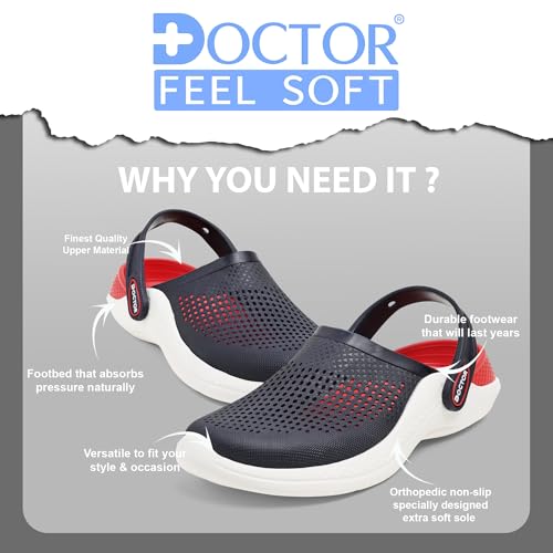 Image of Men EVA Clogs with Adjustable Back Strap | Lightweight Cushioned Footbed | Anti-Slip Sole | Everyday Wear Indoor & Outdoor Sandals for Men