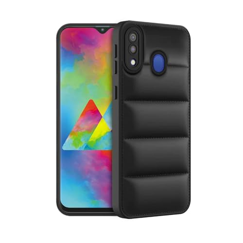 Amazon Solimo Puffer Case for Samsung Galaxy M20 - Black - Image 3