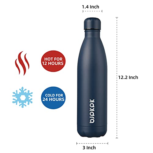 Image of BJPKPK 25 oz Insulated Water Bottle, Stainless Steel Flask, Leak Proof
