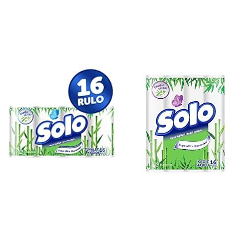 Solo Tuvalet Kağıdı Bambu Katkılı 16'lı ve Solo Kağıt Havlu Bambu Katkılı 16'lı