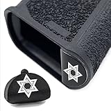 Grip Frame Insert Plug Magwell for Poly 80 PF940C Glock 19 23 P80 Frames, PF940v2 Glock 17 22 24 31 34 35, PFC9 & PFS9 P80 Frames, Star of David