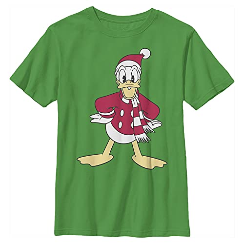 T-shirt Donald Disney vert Kelly en maille robuste et col rond résistant taille M