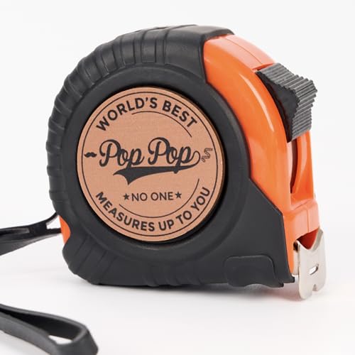 Pop Pop Gifts Gift for Pop Pop from Kids Measuring Tape 16ft for Men Ideal for Birthday Fathers Day Christmas Retractable Digital Carpenter Tool