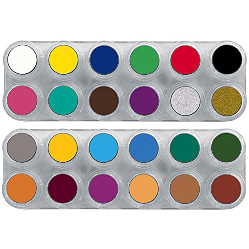 Grimas Profi Schminkpalette Water Make-Up 24 Farben