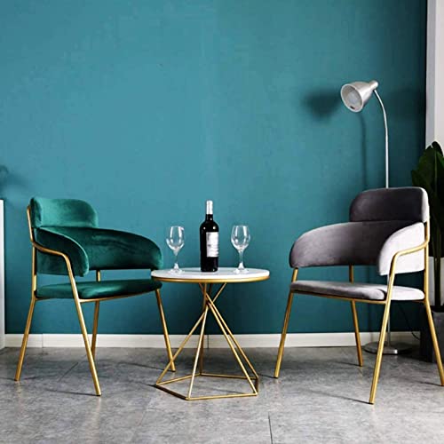 Table en marbre blanc et structure dorée au design géométrique - 5