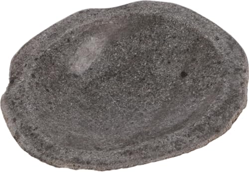 Guru-Shop Porte-savon en Galets de Rivière Exotiques, Porte-savon en Pierre Naturelle, Gris, Lapierre, 2x12x13 cm, Porte-savon