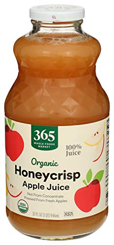 365 By Whole Foods Market, Organic Juice Not From Concentrate - Pasteurized, Honeycrisp Apple, 32 Fl Oz #TOP1