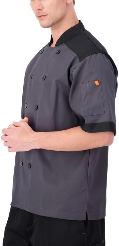 Happy Chef Men's Vertex Chef Coat