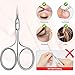 Diesisa Curved Cuticle Scissors - Professional Stainless Steel Beauty Scissors - Extra Fine Curved Blade - Super Slim Precise Pointed Tip Manicure Scissors - for Blades, Eyebrows, Eyelash, hair