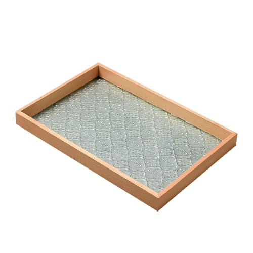 Bandeja para alimentos, bandeja en relieve, bandeja de comedor de comida rápida, bandeja de servir fruta, centro de mesa de café con bandeja en relieve con begonia para mesa de café, mesa de comedor o