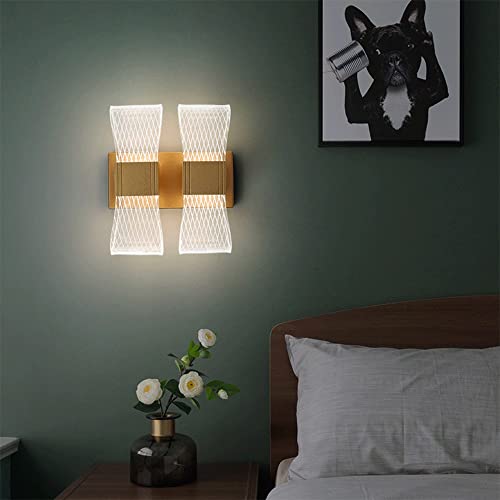 Applique murale moderne LED créative acrylique double éclairage au design géométrique - 5