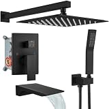 gotonovo Shower System with Tub Spout,Waterfall Tub Shower F...