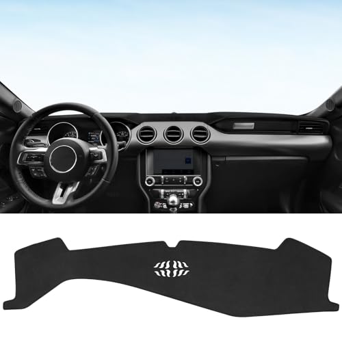 Dashboard Cover mat Custom fit for Ford Mustang Accessories 2024 2025 Flannel Dash Cover Pad Car UV Sun Protection Interior Trim