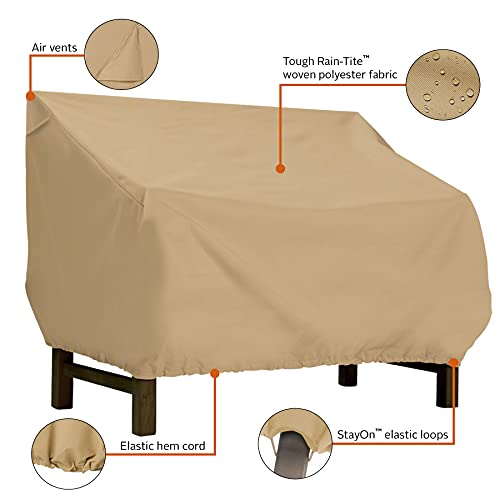 Classic Accessories Terrazzo Patio Bench/Loveseat Cover, Large #TOP3