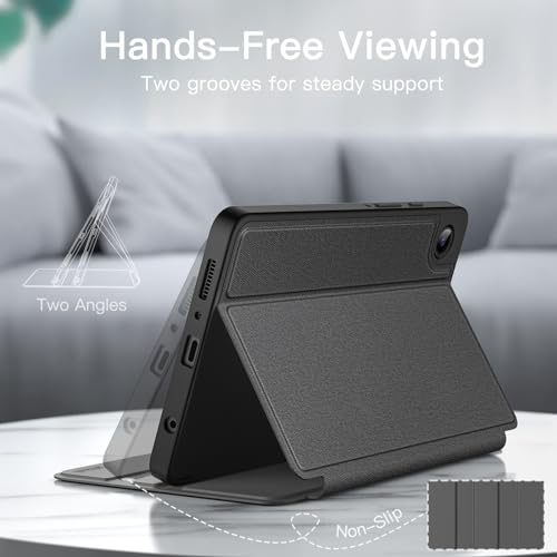 Image of JETech Cover Case for Samsung Galaxy Tab A9 8.7-Inch 2023, Slim Folio Stand Protective Tablet Cover, Multi-Angle Viewing (Black)