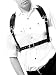 Body Chest Harness Punk Adjustable Faux Leather Belt with Buckles Rings for Men Women(LM02)