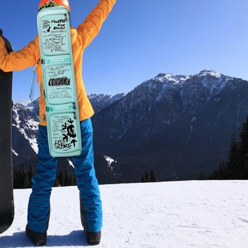 Bolsa para snowboard rockible transpirable y resistente con espacio para accesorios de esquí 4