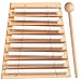 Hand Chime for Classroom Management Meditation - 8 Tone Hand Chimes with Mallet for Yoga, Mindfulness Focus (8-Tone)