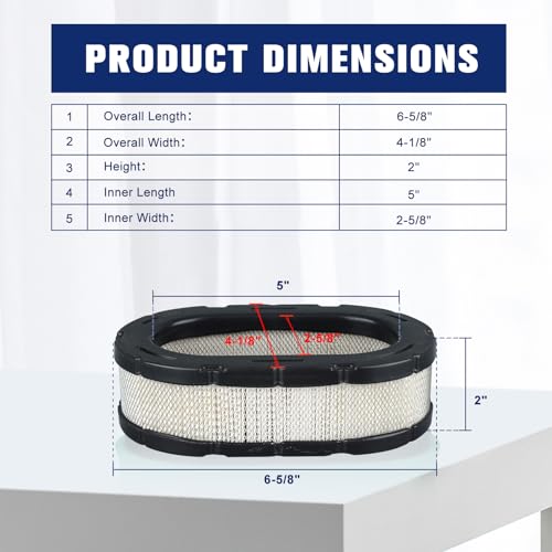 Powtol 32 083 09-S Air Filter for Kohler 7000 series 24 HP KT725 KT735 KT740 KT745 KT730 KT715 Replace for KH-32-883-09-S1 32 883 09-S1