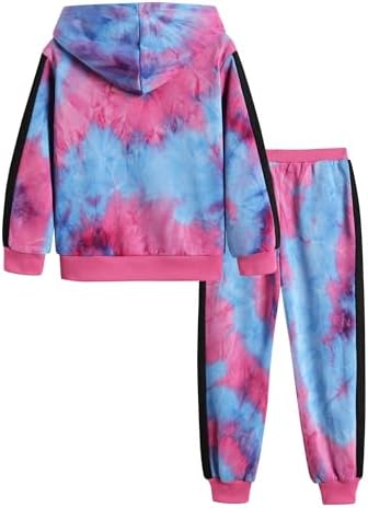 Arshiner Girls Jogger Set 2 Piece Outfits Athletic Tracksuit Zip Up Hoodie Sweatshirt and Sweatpant Sweatsuits for 5-13 Years 3 41qUfWifCdL. AC