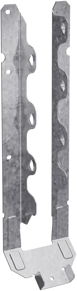 Simpson Strong-Tie LRU212Z - LRUZ Face-Mount Rafter Hanger - Adjustable Slope Wood Construction Connectors, 18-Gauge Steel, for 2x12 Solid Sawn Rafters