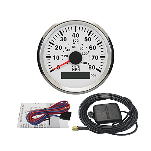 ELING Tachimetro GPS 0-80MPH 0-130km/h Misuratore