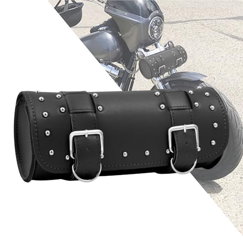 Bolsa para motocicleta herramienta cuero negro universal