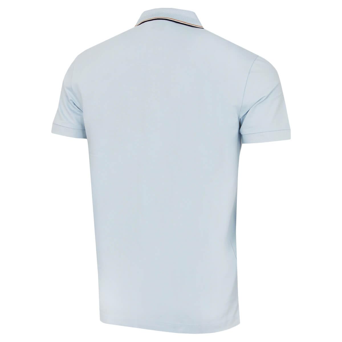 HUGO BOSS Polo da golf da uomo 2026 Birdie Paule traspirante, Blu aperto, XL