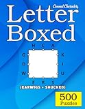 Letter Boxed Puzzle Book Vol1: 500 Puzzles, Create words using letters around the square. Solve the puzzle in as few words as you can.