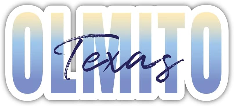 Olmito Texas Souvenir 4-Inch Magnet Script Design 4 Inch|Magnet