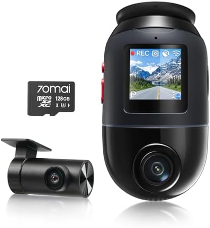 70mai Dual Dash Cam Front and Rear 4K, Car Camera for Cars with S...