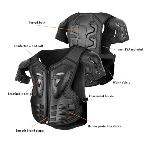 Protector de moto integral con coderas y rodilleras para equipamiento de motocross 4