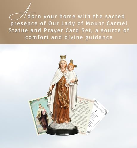 Estatua Virgen del Carmen 5 pulgadas - Set de 3 piezas miniatura 2