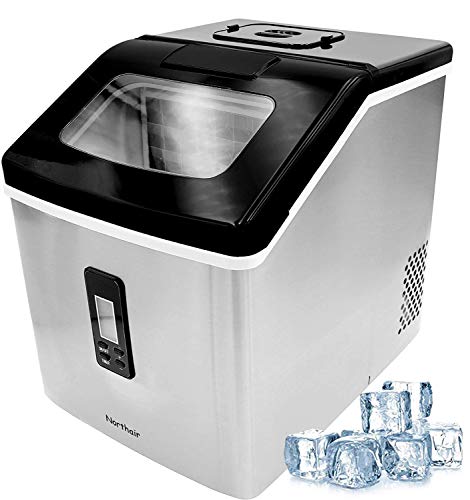 Ice Maker Machine for Countertop, 24 Square Ice Cubes Ready in 15 Mins
