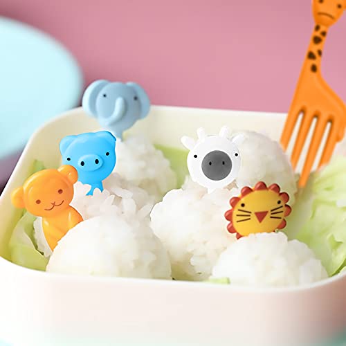 Dierlijke voedselkeuzes voor kinderen 40-delige voedselkeuzes voor peuters lunch decoratie schattige Bentotandenstokers… - Image 8