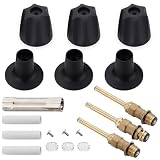 hansengroe Bathtub and Shower 3-Handle 39619 Remodel/Rebuild Trim Kit for Price Pfister Verve Faucets, Knob Handles 12H-2H, 12H-2C, 12H-18D Stems (Black Finish)
