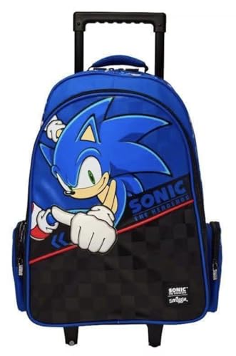 Image of ADSON 3D Embossed School Trolley Bag|Backpack Large School Bag for Boy Girl, Kids School Bag, Travel Backpack for Girl Boy, Ideal for Children Trolley 18 Inch Water Resistant